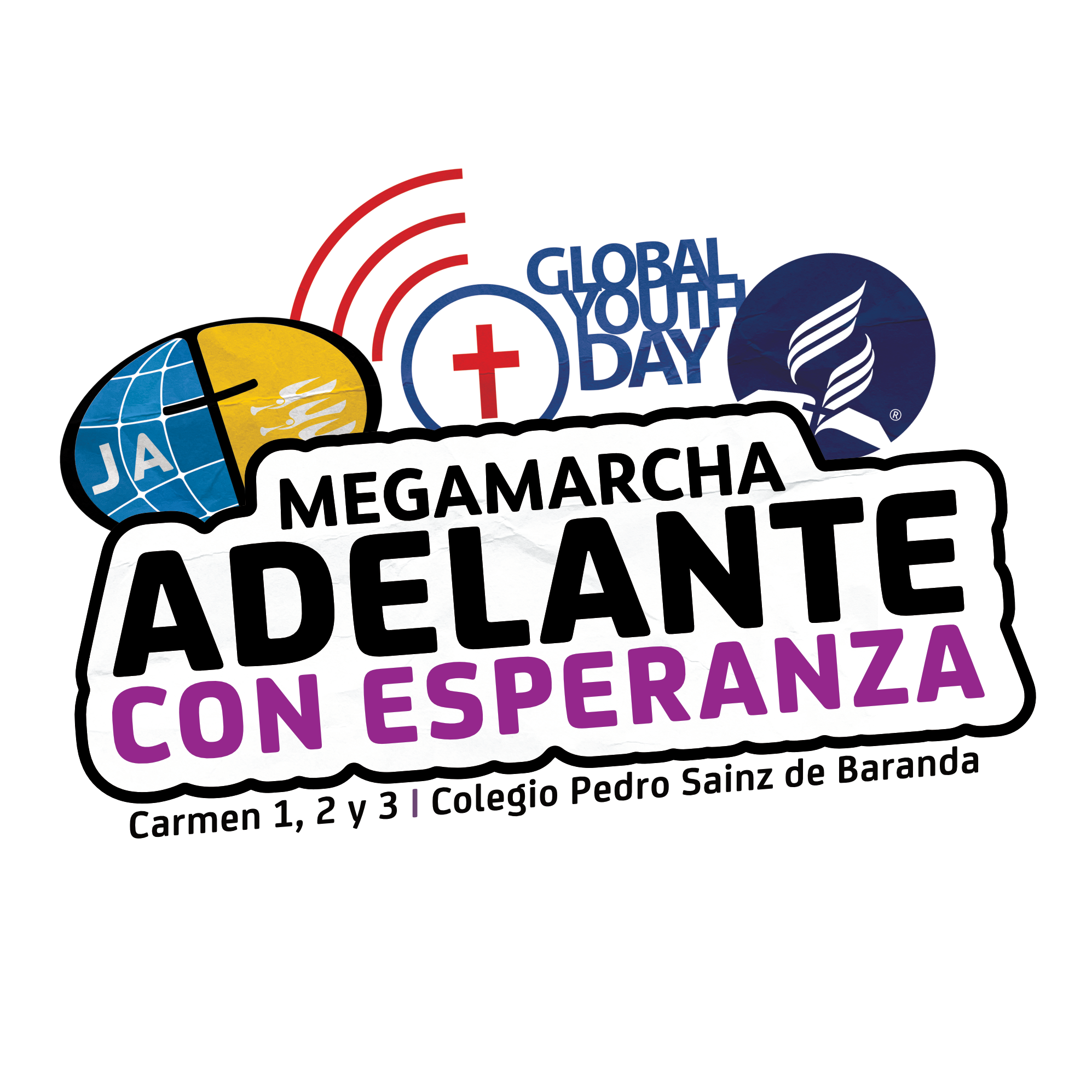Megamarcha Adelante con Esperanza Logo